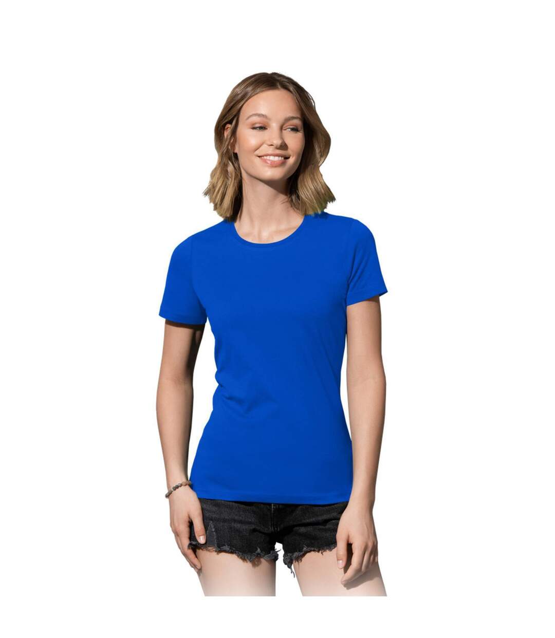 T-shirt femmes bleu roi Stedman-3