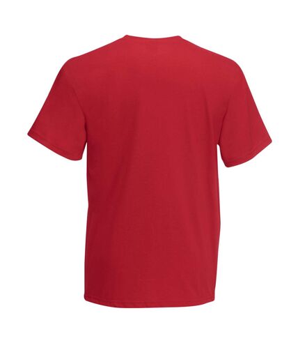 Mens Value Short Sleeve Casual T-Shirt (Dark Red)
