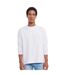 Unisex Adult Plain Classic Long-sleeved T-shirt White Russell-1