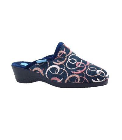 Chaussons mules erin femme bleu marine Lunar