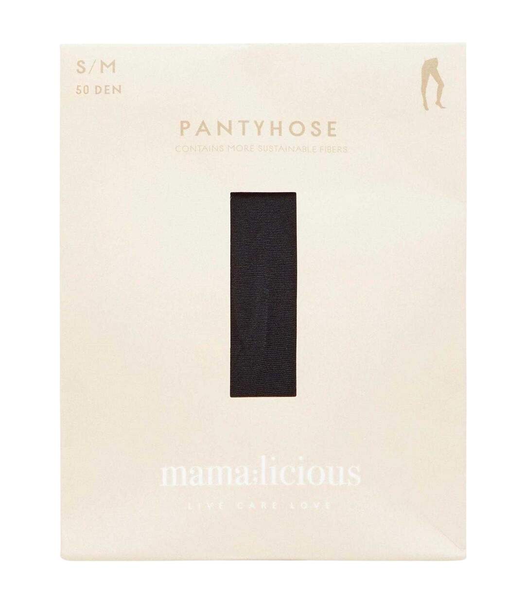 Lot De 2  Collants Grossesse Femme Noir Mamalicious-3