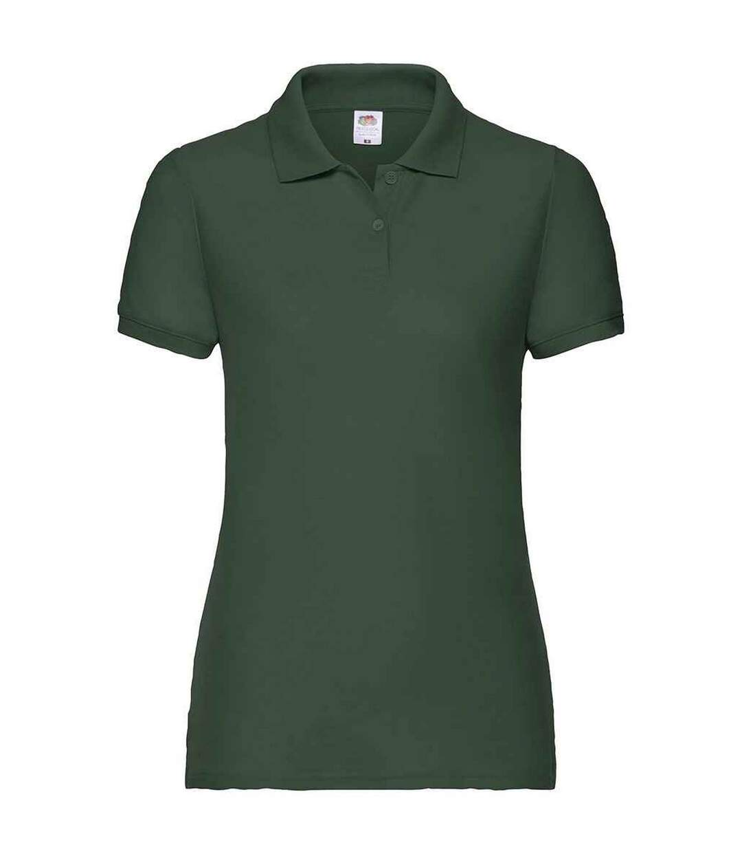 Polo manches courtes femme vert bouteille Fruit of the Loom-1