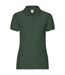 Polo manches courtes femme vert bouteille Fruit of the Loom