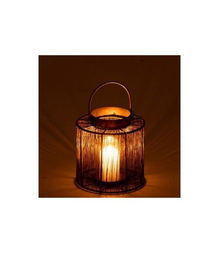 Lanterne Vintage en Métal Freyo 27cm Bronze