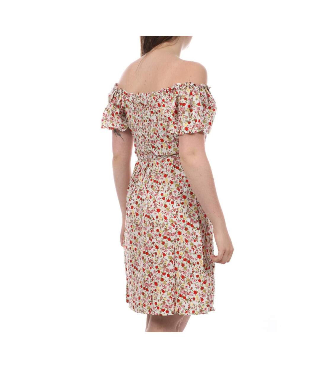 Robe Blanche à fleurs Femme Vero Moda Easy - S-2