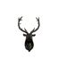 Trophée Mural Déco Tête de Cerf 57cm Noir