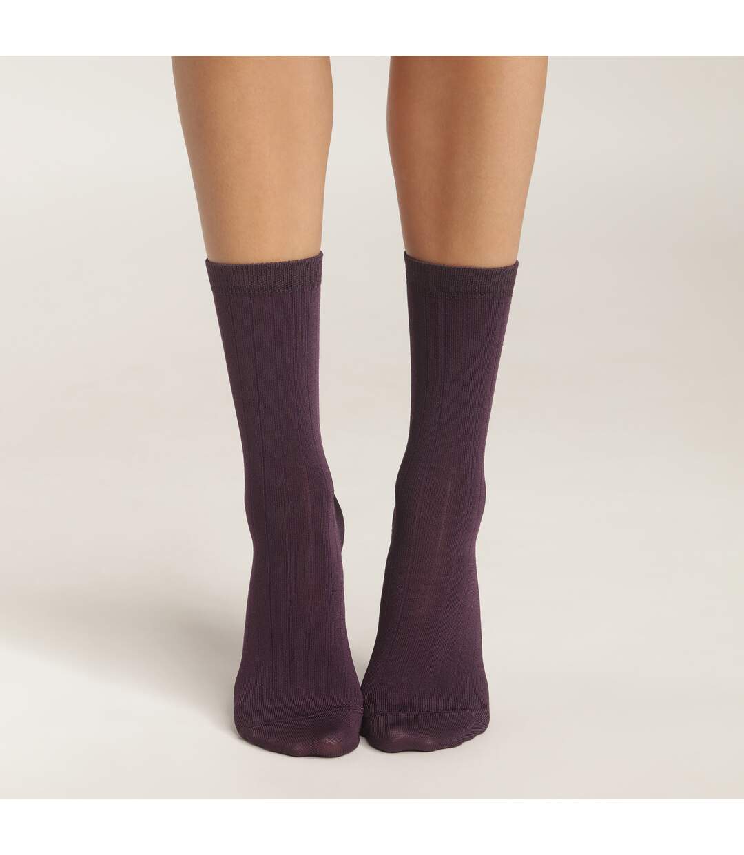 Mi-chaussettes effet satiné Mode-1