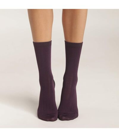 Mi-chaussettes effet satiné Mode