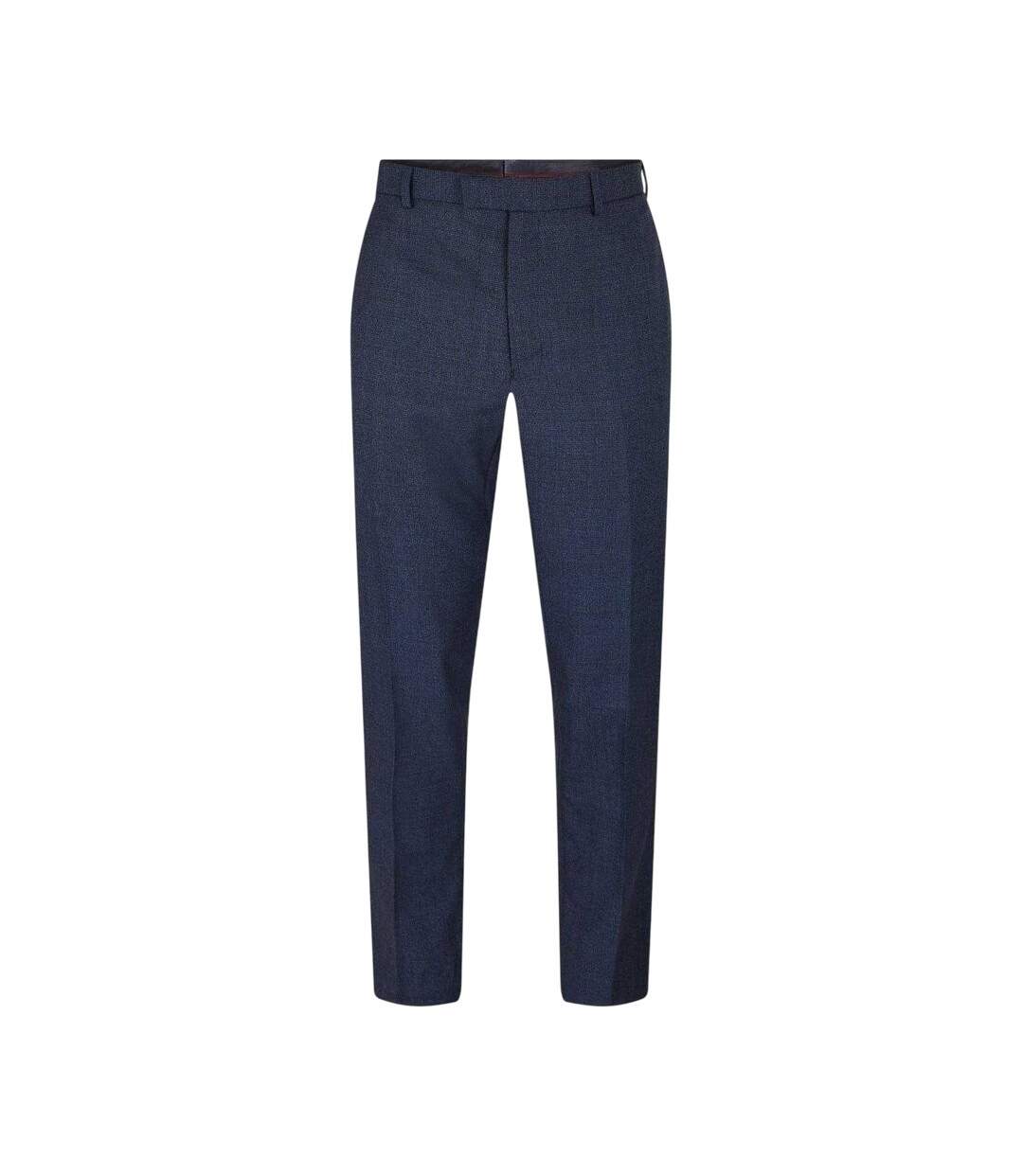 Mens Speckle Regular Formal Trousers Navy Ted Baker-2