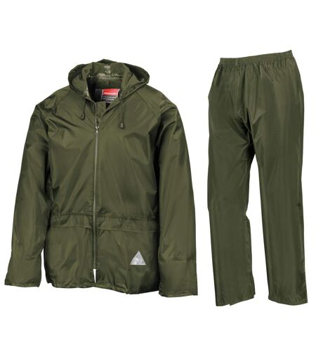Veste Et Pantalon De Pluie Homme Olive Result