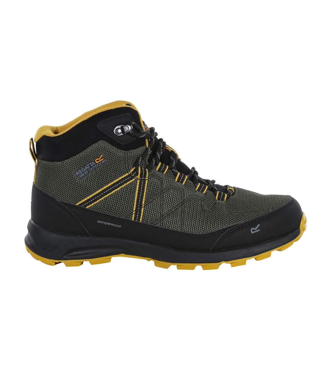 Bottines De Marche Samaris Lite Homme Kaki Foncé Jaune Regatta-2