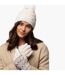 Ladies Zig Zag Turnover Thermal Pom Pom Hat for Winter-3