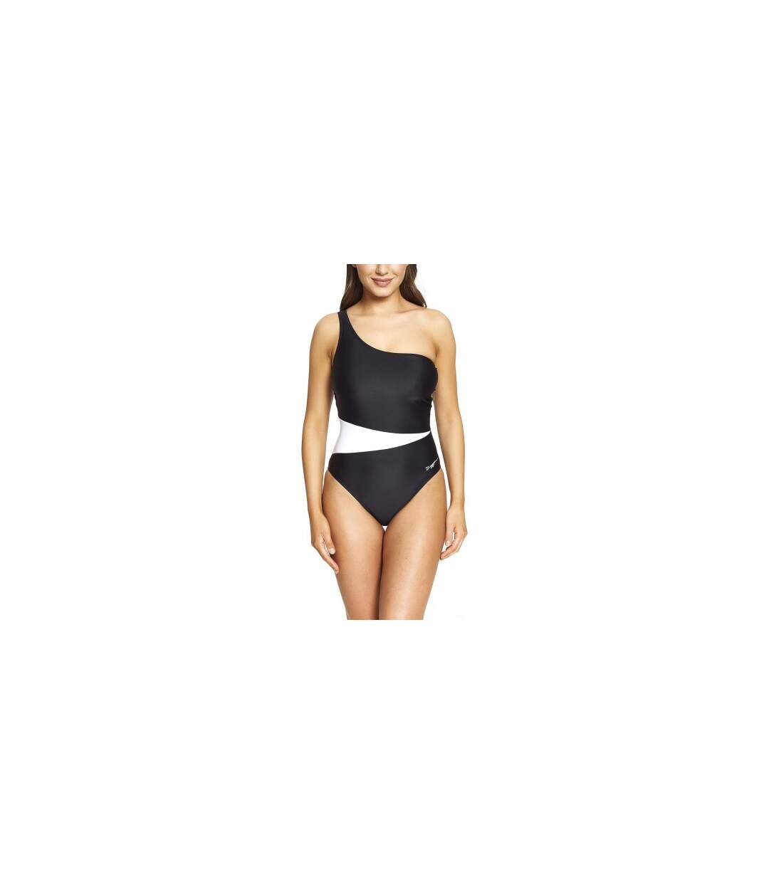 Maillot De Bain 1 Pièce Motif/style Blocs De Couleurs Femme Noir Zoggs-1