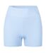 Womens/ladies Opaque Mini Shorts Brunnera Blue USA Pro-2