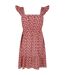 Robe Courte Motif/style Floral Femme Rouge AX Paris-3