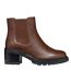 Bottines damiana femme marron foncé Geox