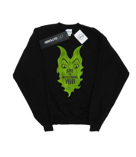 Disney Sweat Womens/Ladies The Descendants Maleficent She Is Watching (Noir) - UTBI15504