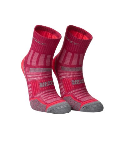 Hilly Mens Double Layered Ankle Socks (Magenta) - UTCS1786
