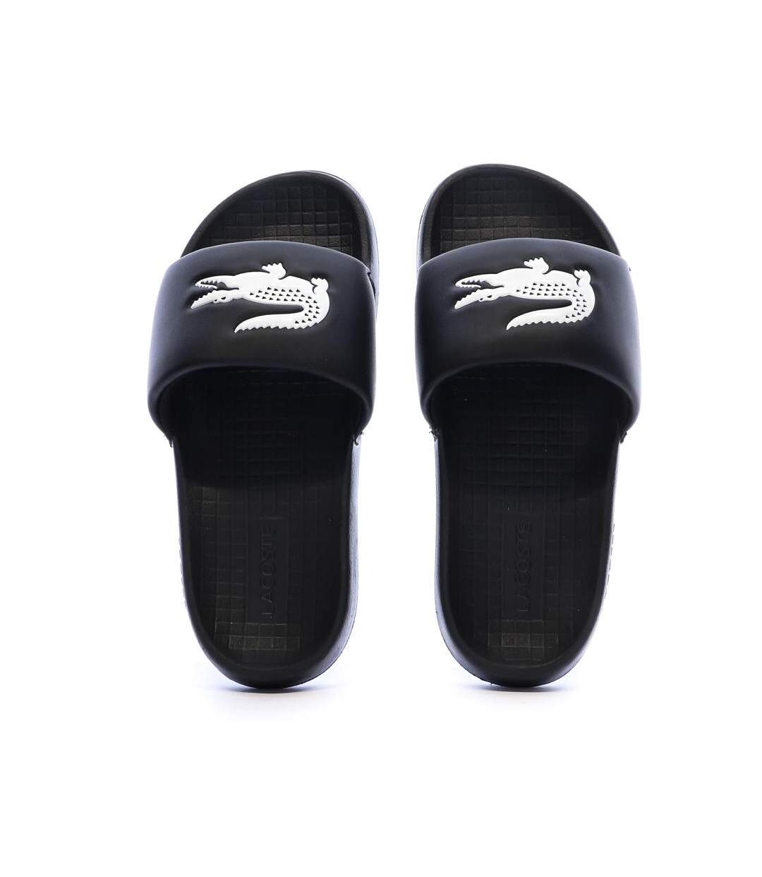 Claquettes noir femme lacoste serve slide 1.0-2