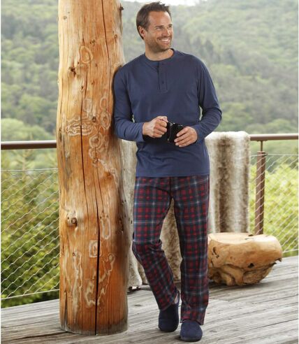 Katoenen pyjama in Engelse stijl