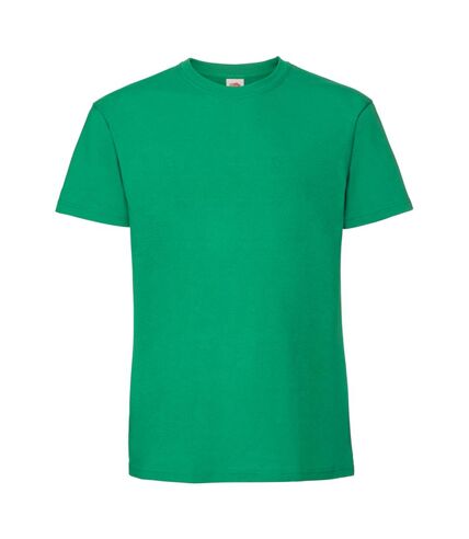 Fruit of the Loom Mens Iconic Premium Ringspun Cotton T-Shirt (Kelly Green) - UTBC5183