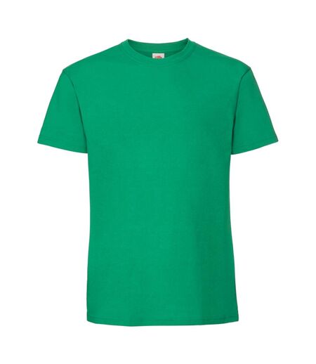 Fruit of the Loom Mens Iconic Premium Ringspun Cotton T-Shirt (Kelly Green)