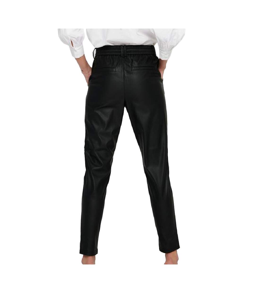 Pantalon Noir Simili Femme Only Poptrash