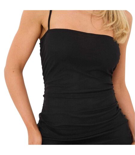 Womens/ladies Ruched Midi Dress Black I Saw It First