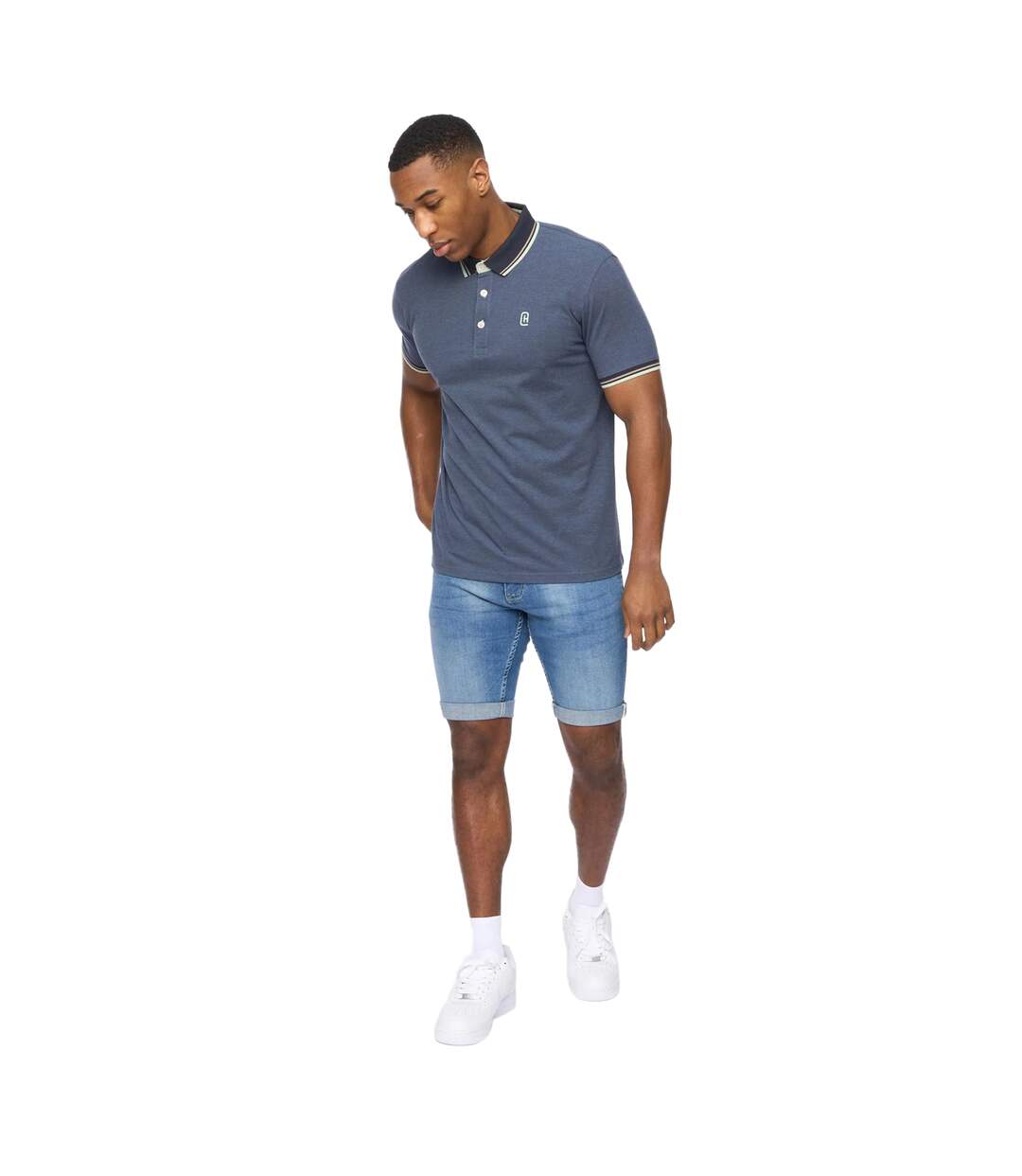 Polo shellworth homme bleu marine Crosshatch-3