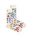 1 Pack Unisex Cotton Bright Colourful Snakes Design Socks-1