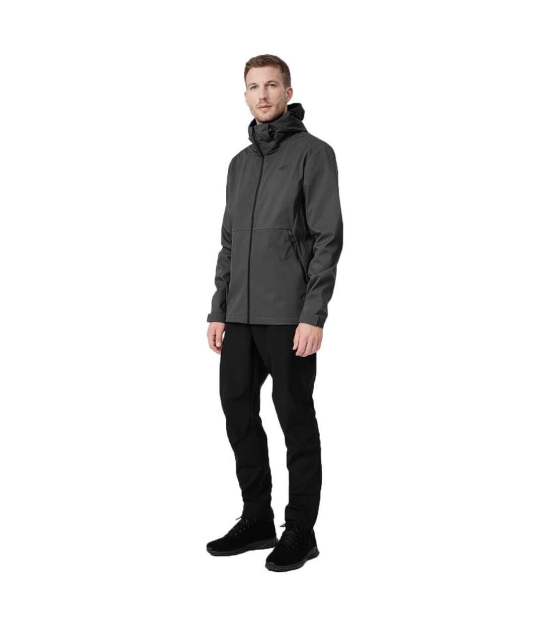 Veste Softshell M043 Homme Gris Foncé 4F-1