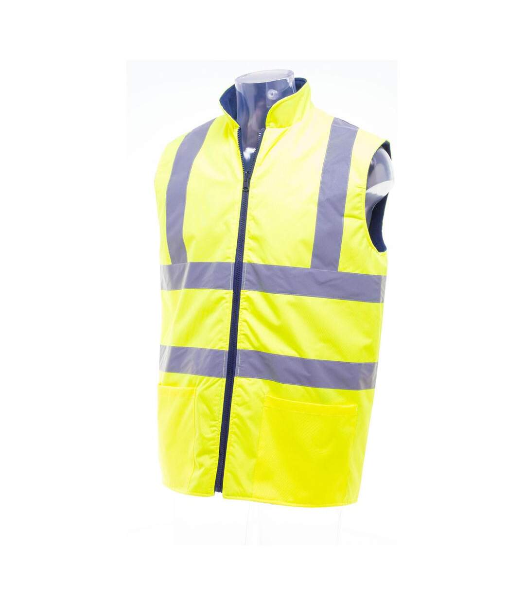 Gilet polaire haute visibilité homme jaune haute visibilité Yoko-3