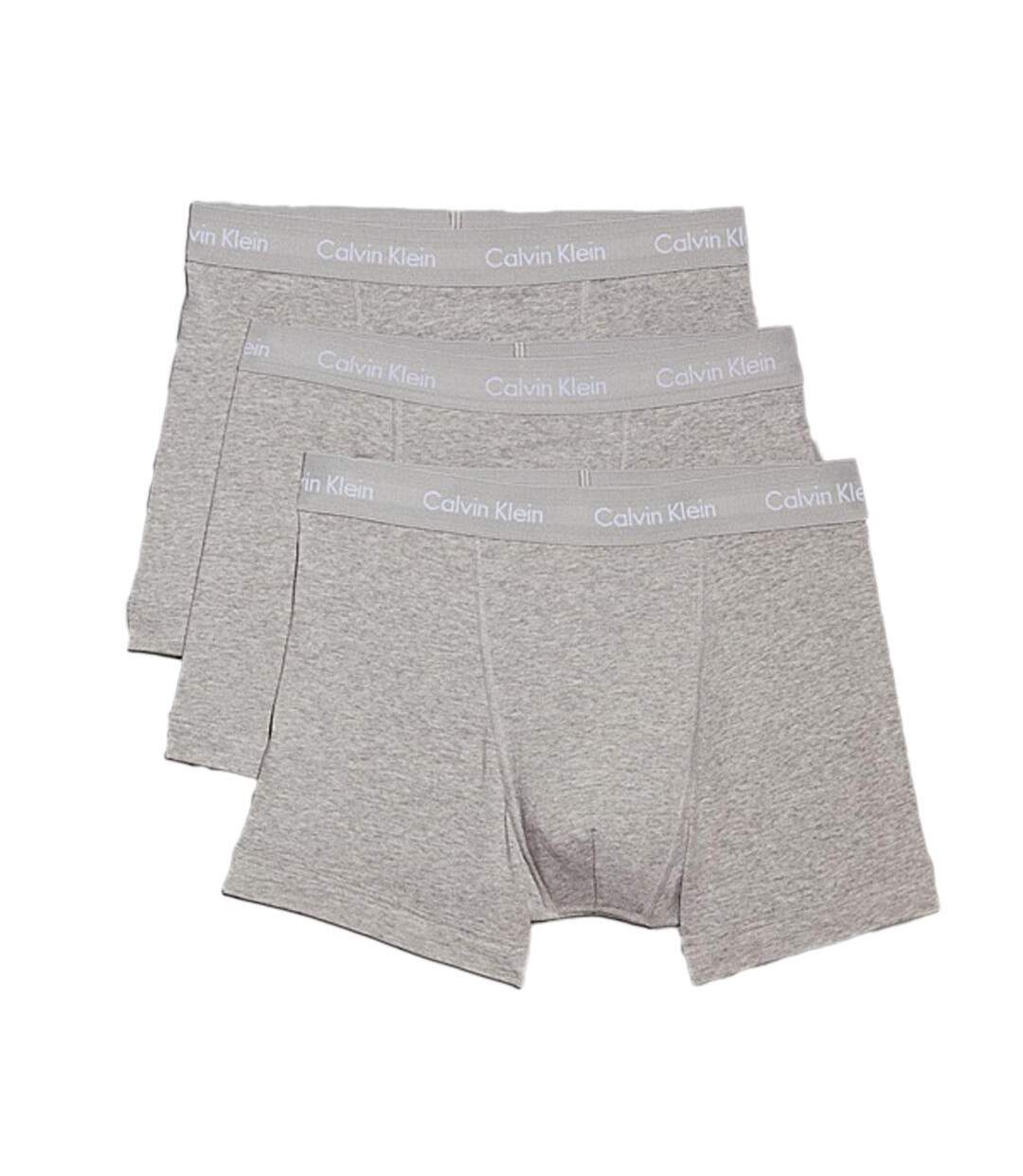 x3 boxers gris homme calvin klein jeans 2662g - l-2