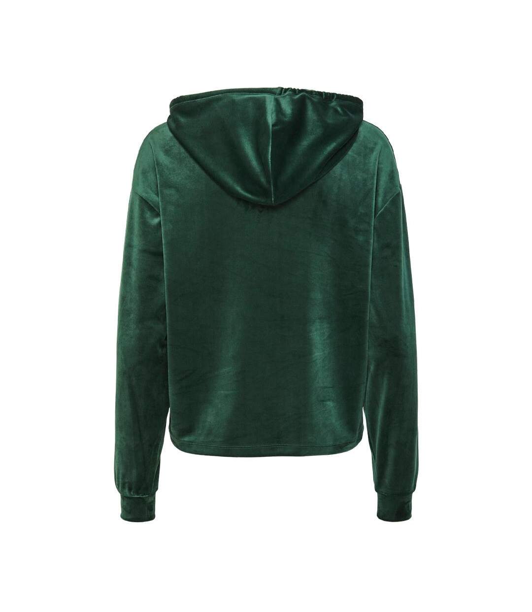 Sweat à capuche velours noir femme pieces pcilli - l-2