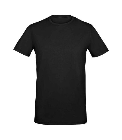 SOLS Mens Millenium Stretch T-Shirt (Deep Black)