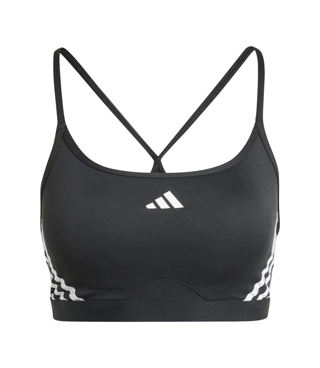 Brassière De Sport Aeroreact Femme Noir Blanc Adidas-2