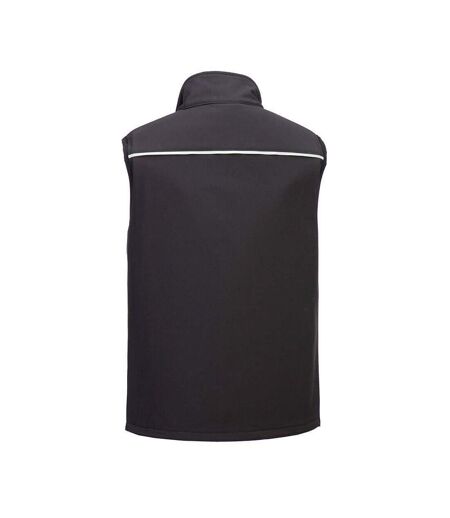 Unisex Adult Dx4 3 Layer Softshell Body Warmer Black Portwest