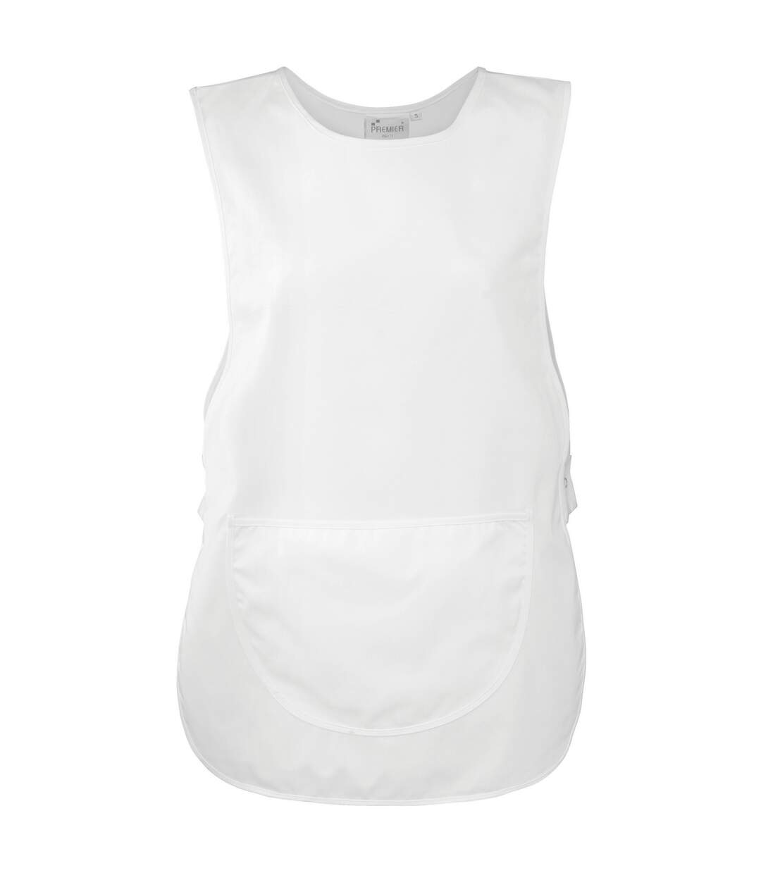 Premier Ladies/Womens Pocket Tabard / Workwear (White) (UTRW1078)-2