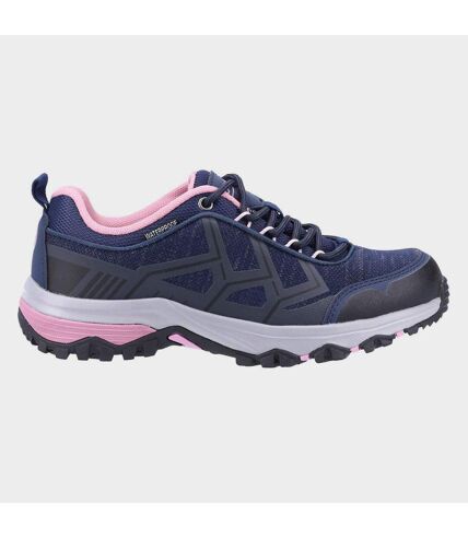 Cotswold Womens/Ladies Wychwood Low WP Walking Shoes (Navy/Pink) - UTFS8045