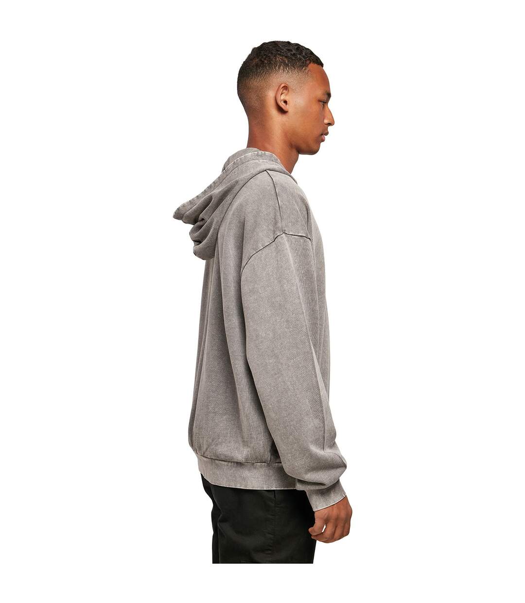 Sweat à capuche homme anthracite Build Your Brand-3