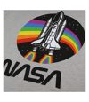 NASA Womens/Ladies Rainbow Cotton T-Shirt (Sports Grey)