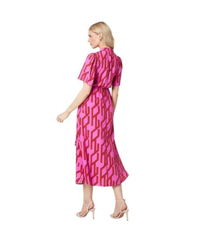 Robe mi-longue femme rose Principles