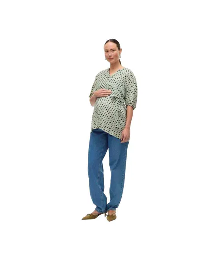 Jean Femme Bleu Denim Clair Mamalicious