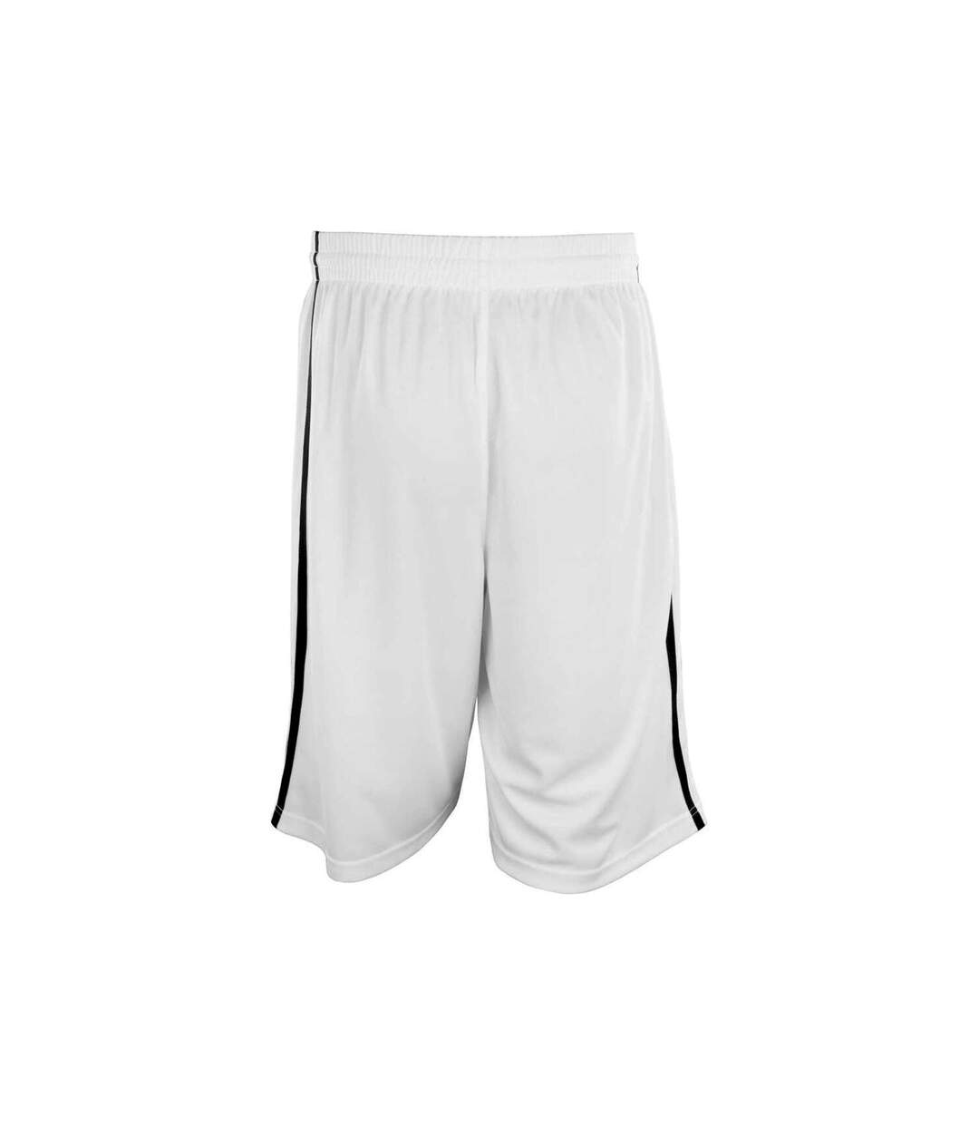 Short de basket homme blanc / noir Spiro