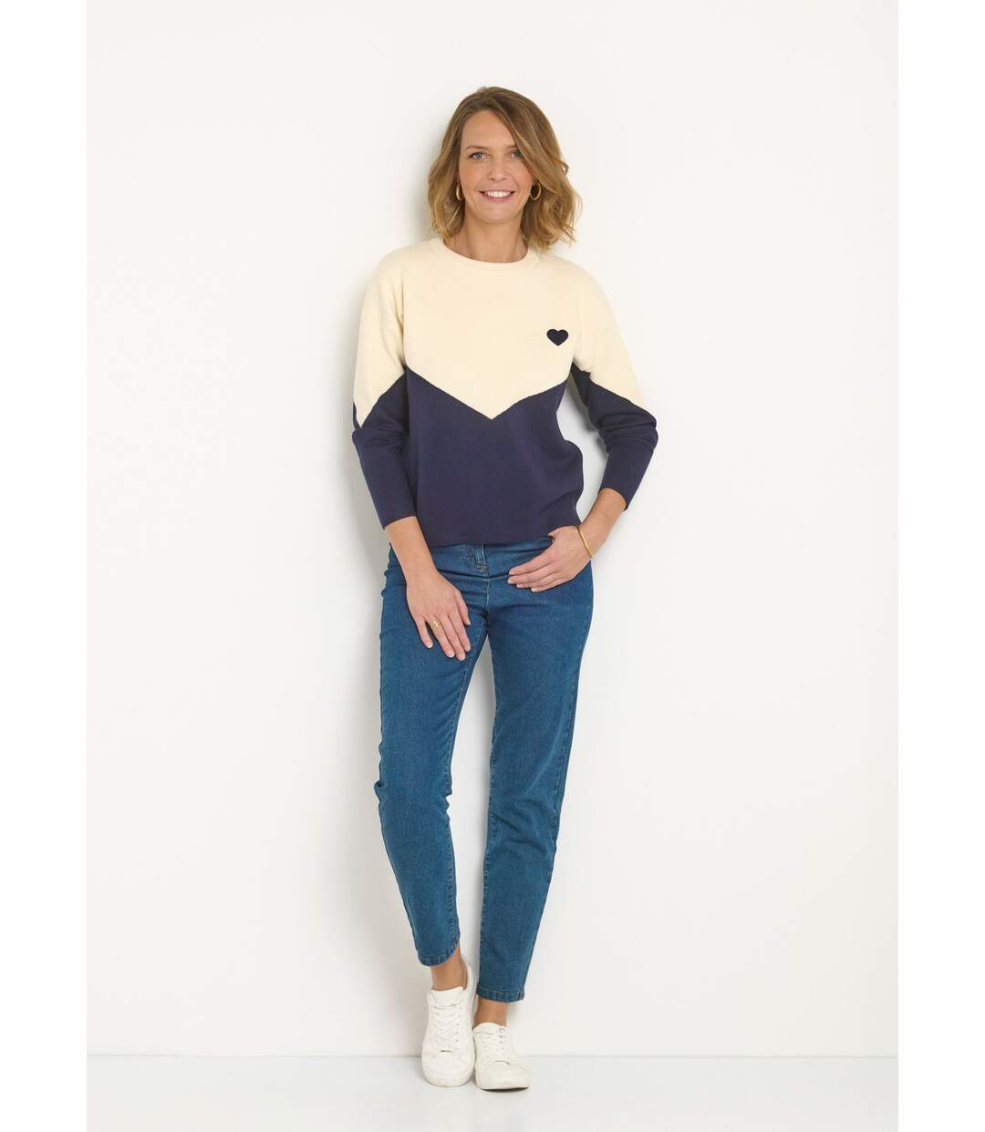 Pull chaud effet graphique détail c¿ur-3