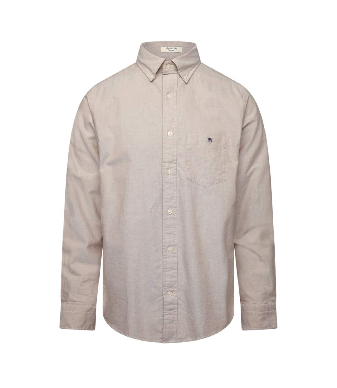 Mens Classic Oxford Regular Shirt Warm Khaki Gant-1