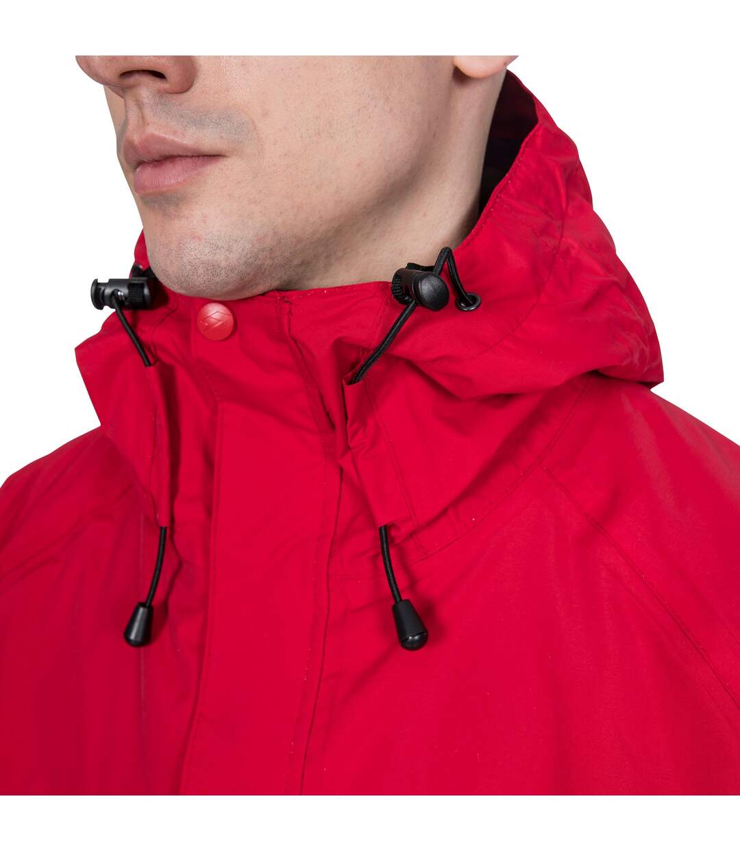 Trespass Mens Corvo Hooded Full Zip Waterproof Jacket/Coat (Red) - UTTP296