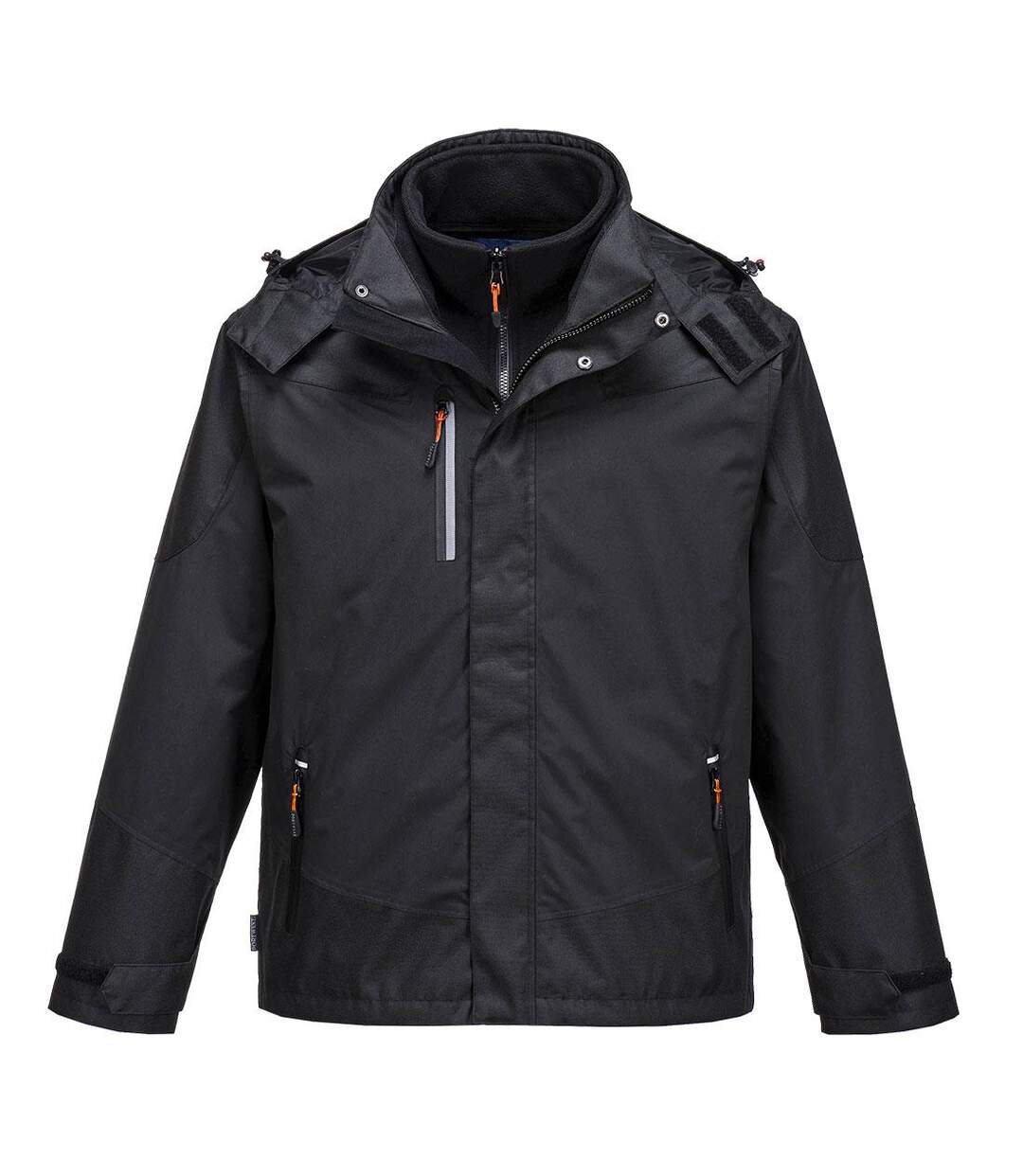 Mens radial 3 in 1 jacket black Portwest