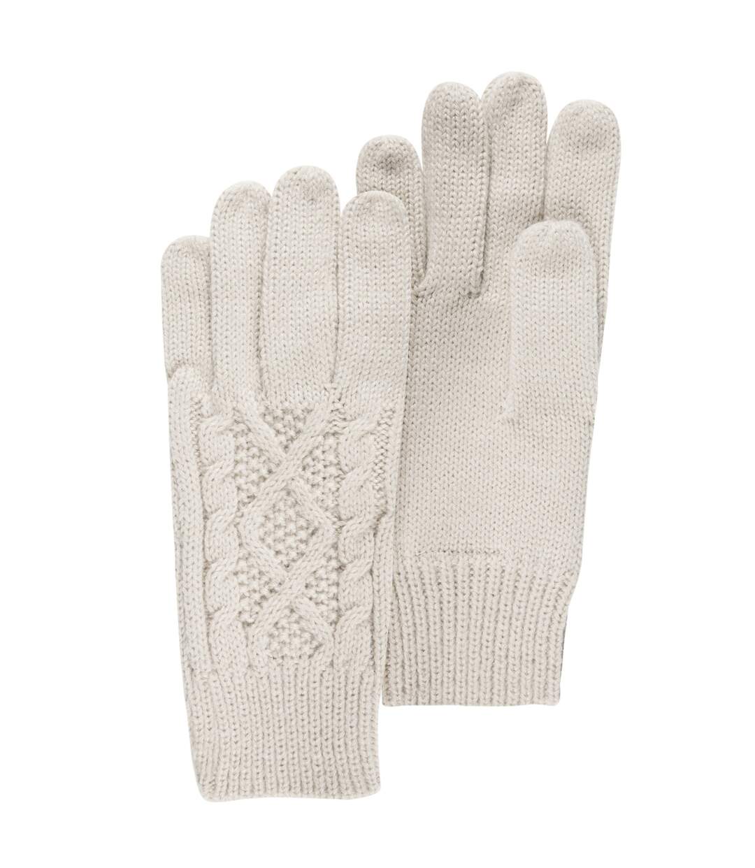 Isotoner Gants femme tricot torsades - non doublés