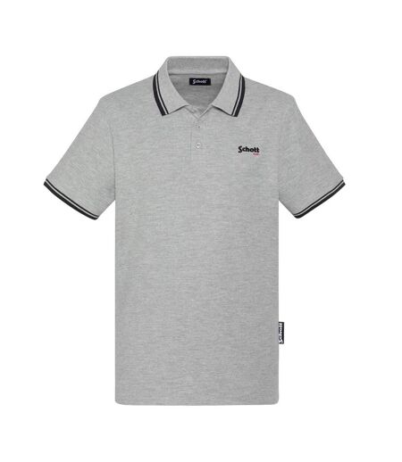 Polo gris homme schott pswill2 - l